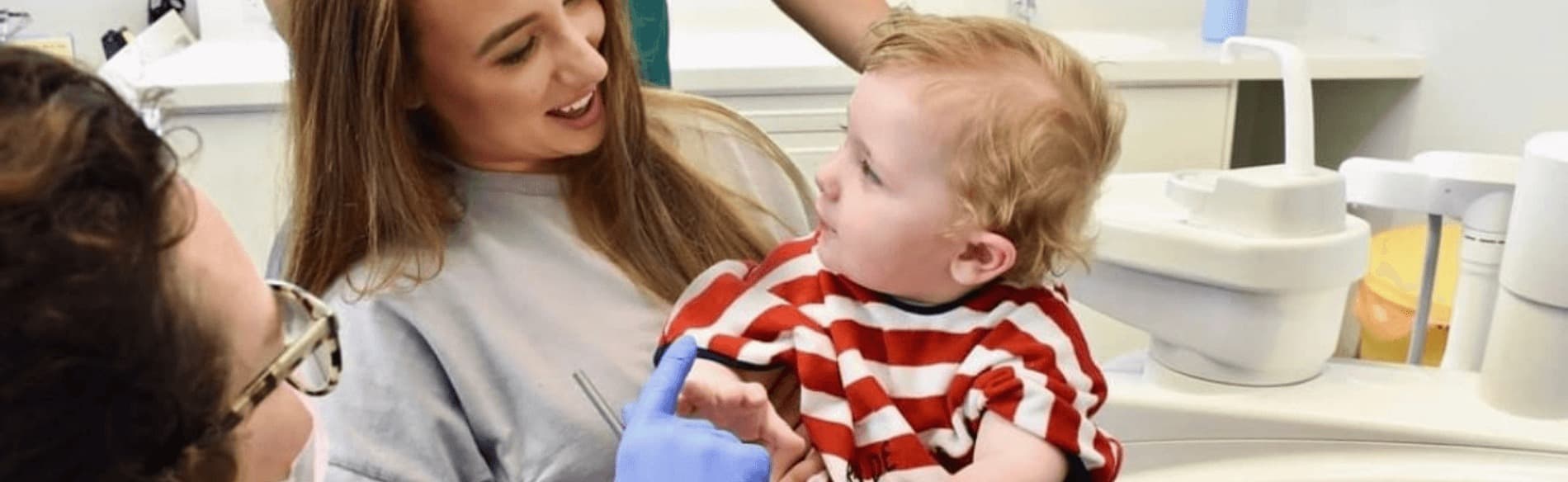 Family visiting our dentists in St Helens
