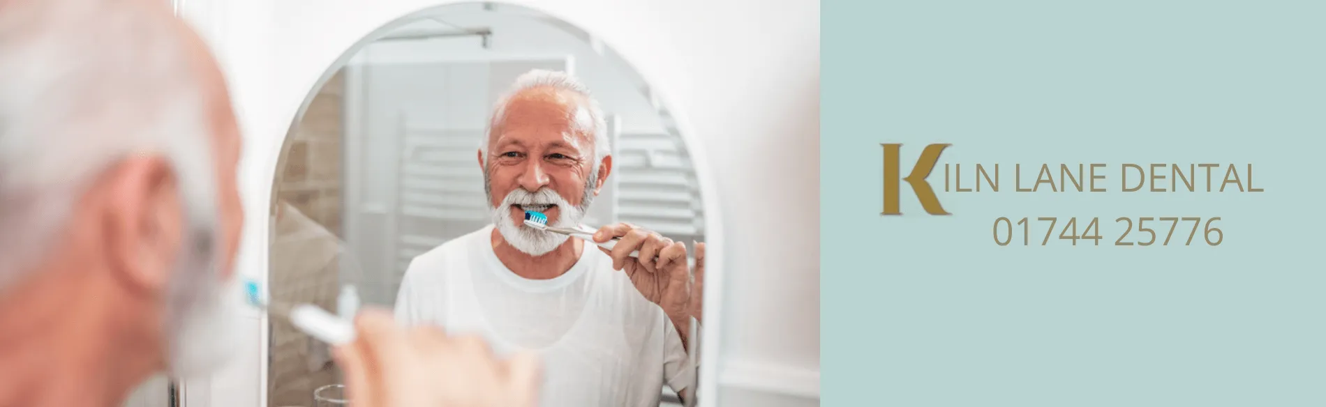 Family dental care for senior patient