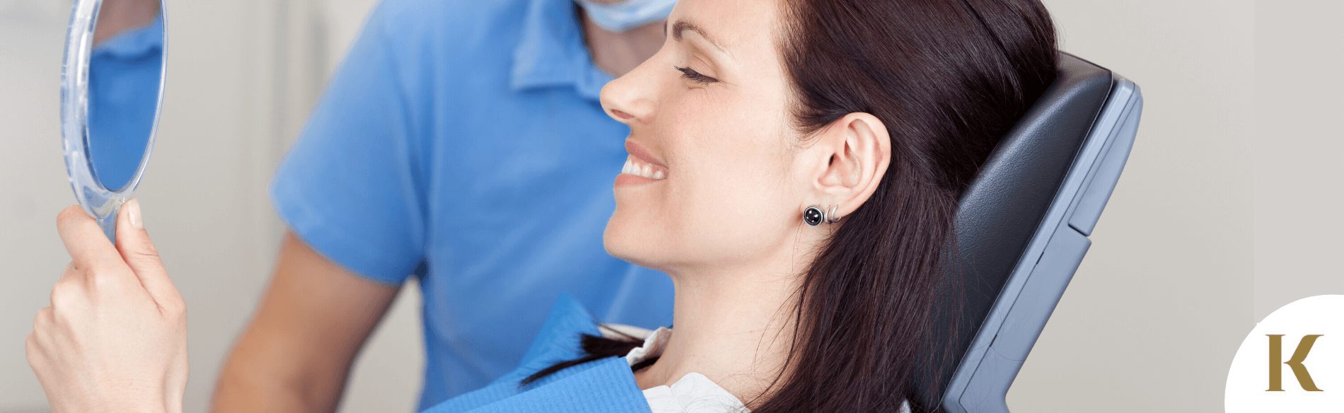 woman at dental hygienist appointment