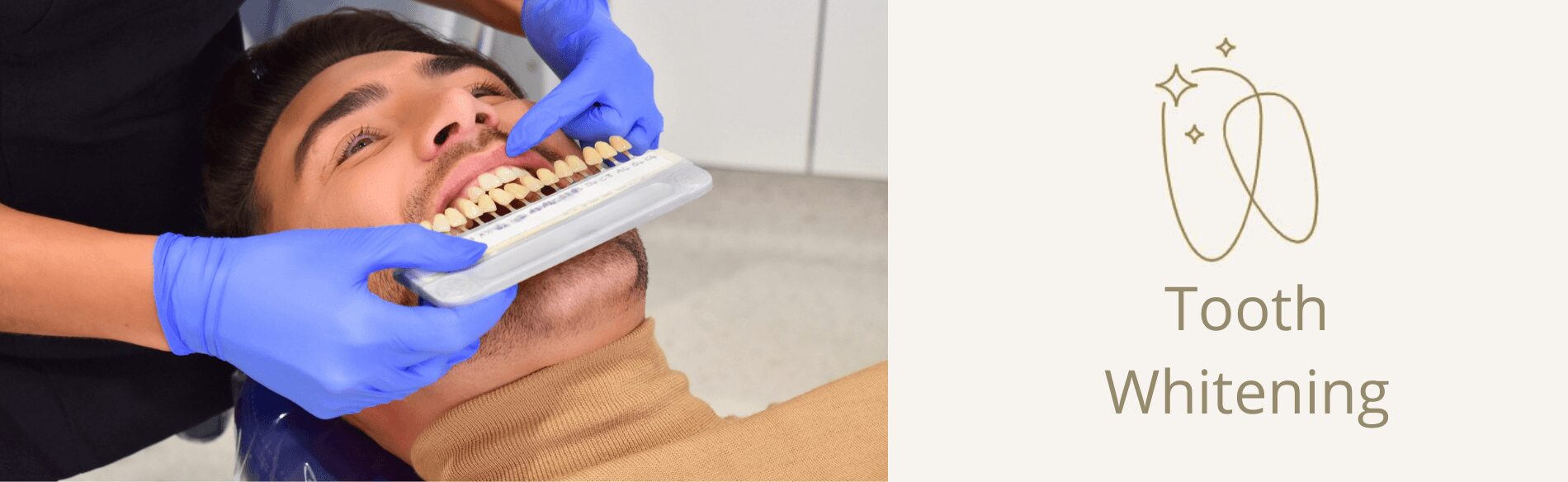 Patient having tooth whitening treatment at Kiln Lane Dental